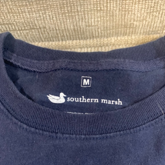 Unisex medium southern marsh navy long sleeve t shirt - Picture 2 of 3